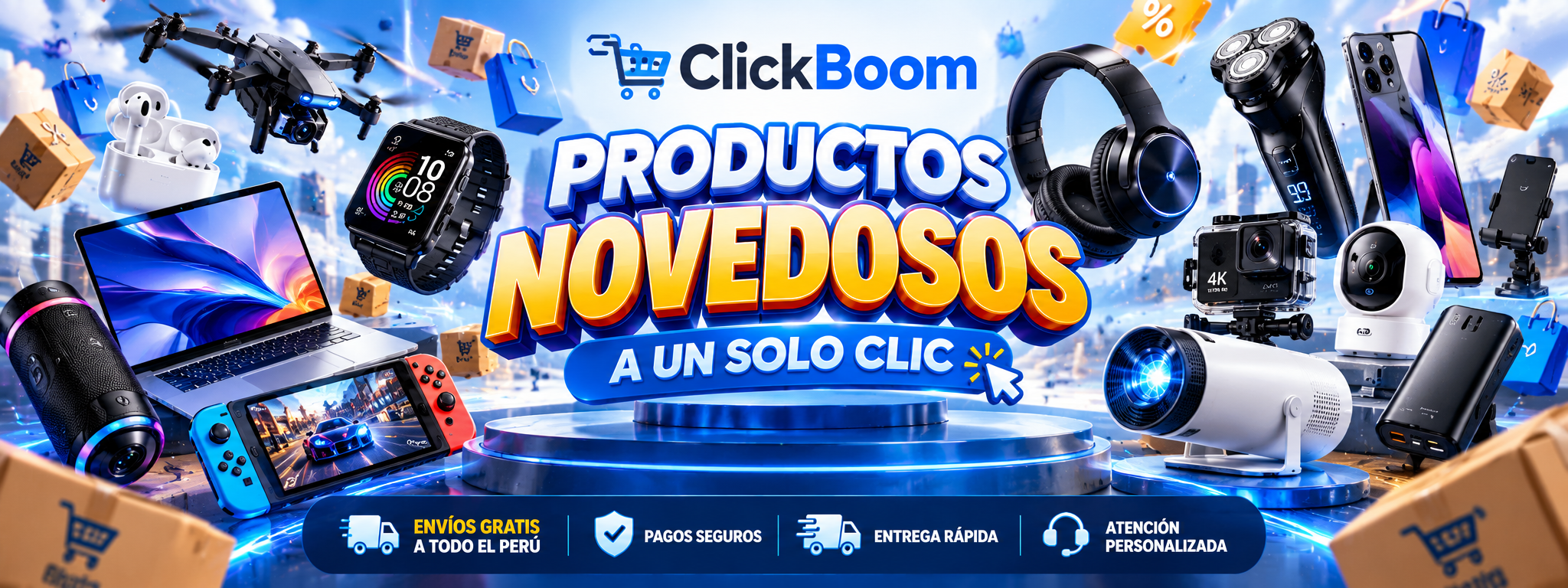 ClickBoom - Productos novedosos a un solo clic
